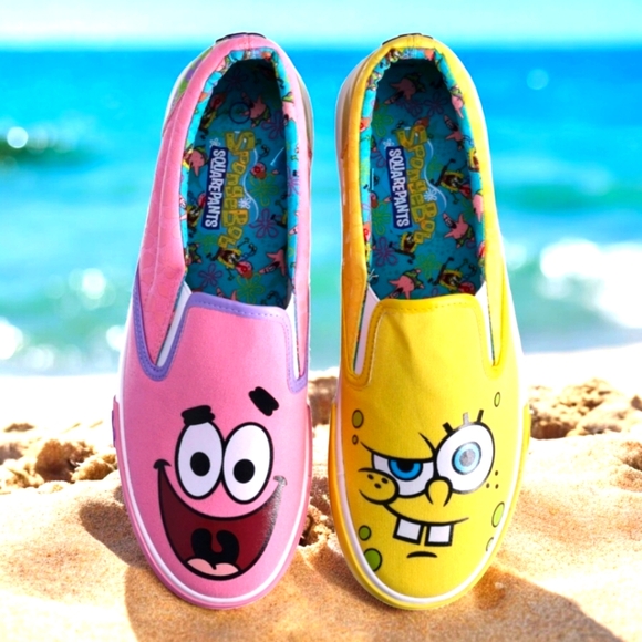 Nickelodeon SpongeBob Slip On Sneakers, New 11 - Picture 2 of 6